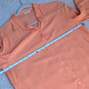 Filippa K Drapey Orange Classic Button Down Blouse Shirt, size M