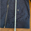Ted Baker Larsine Coated Lace Bomber Jacket In Navy, size 3/L
