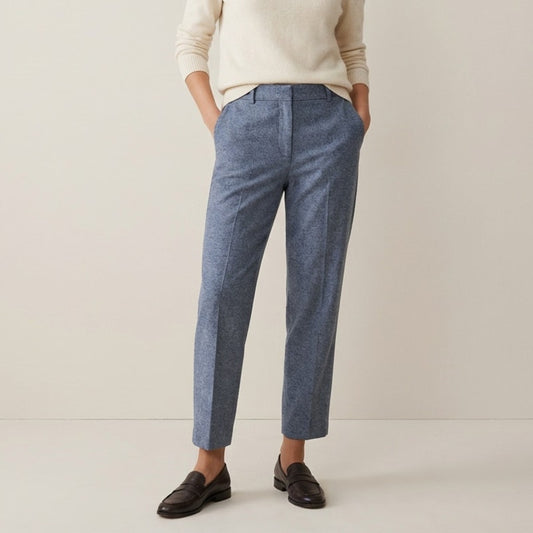 Club Monaco Wool Blend Straight Leg Mid Rise Ankle Chino Pants, size 8