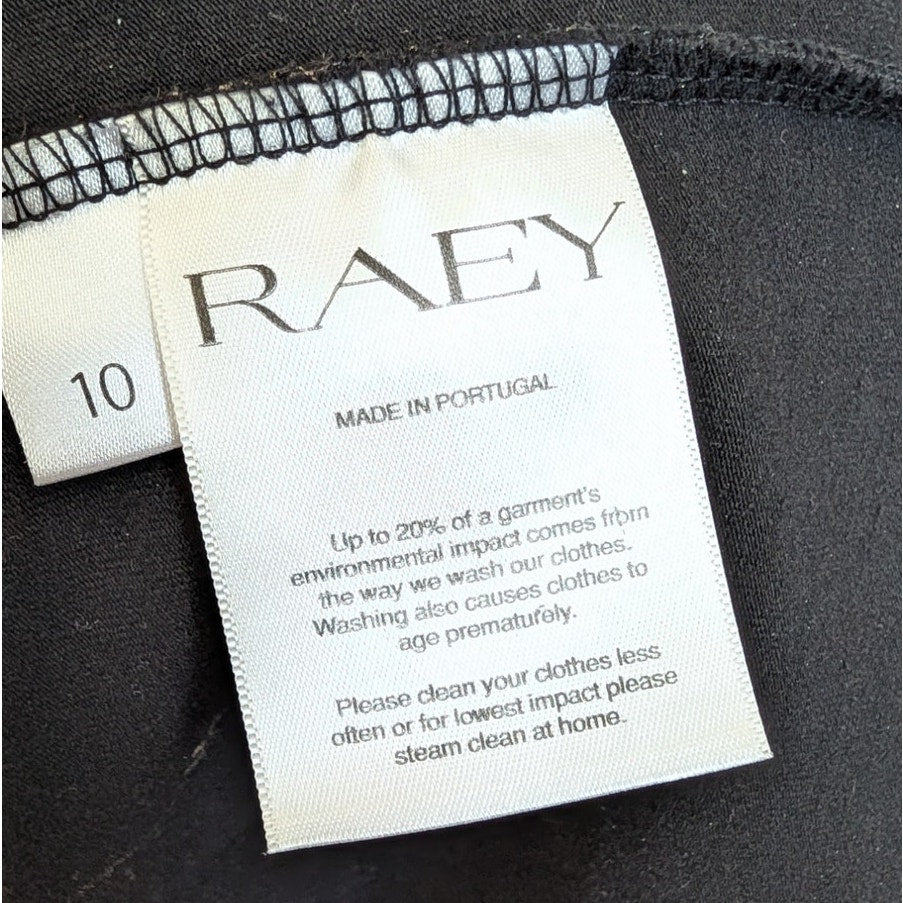 Raey Cotton-Blend Jersey Maxi Dress Womens UK10/S Black Crewneck Long Sleeve