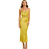 Shona Joy Dress Women 4 Lime Gala Bias Spaghetti Strap Sleeveless Belt Midi/Maxi