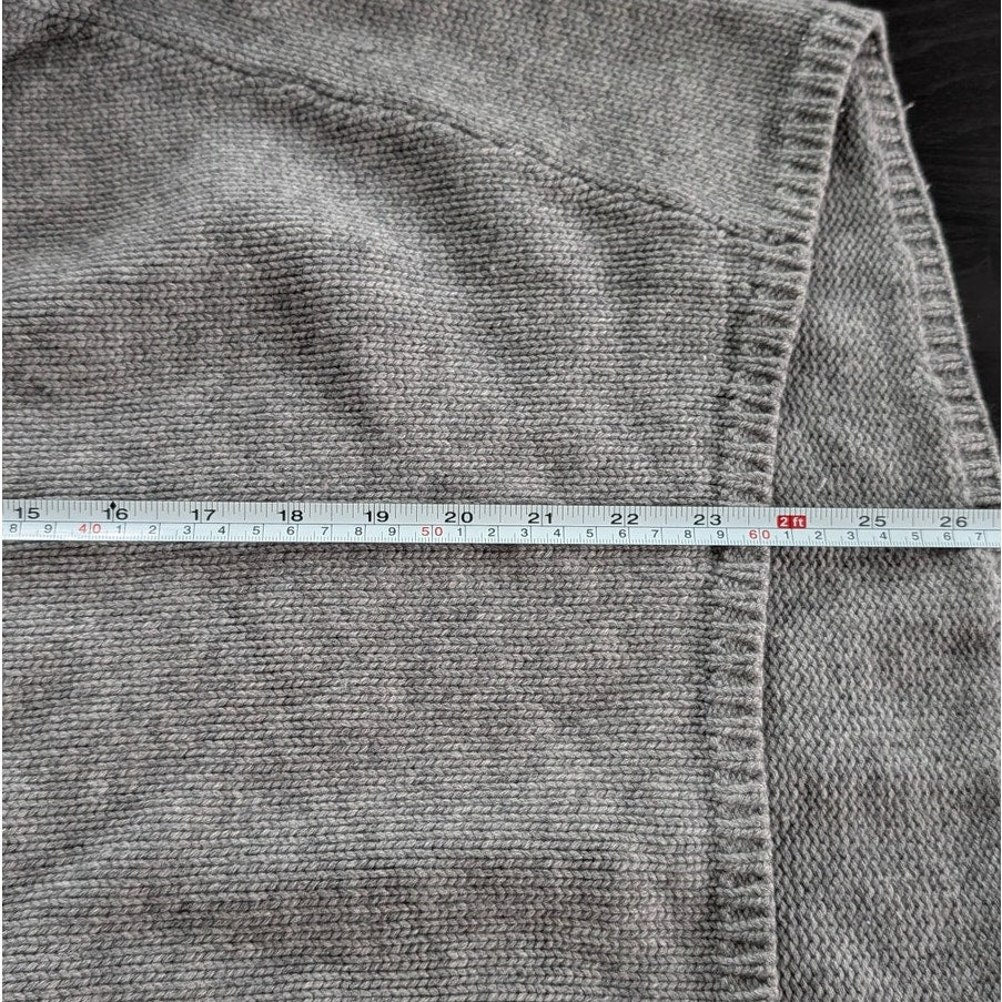 Totême Toteme Gray Cambridge 100% Merino Wool Turtleneck Sweater, size L