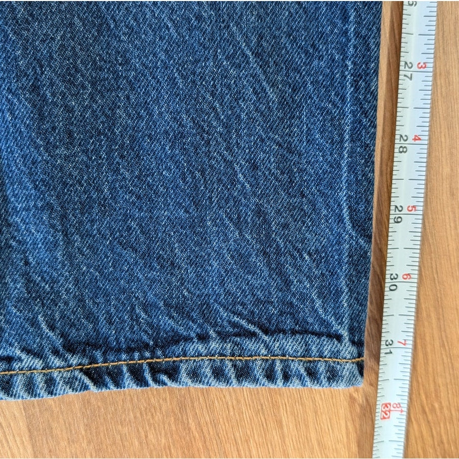 Anine Bing Brie Jeans Womens 27 Blue Denim High-rise Wide Leg
