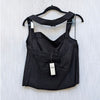 Maeve Anthropologie Top Womens XL Black Halter Linen Blend Structured Corset NWT