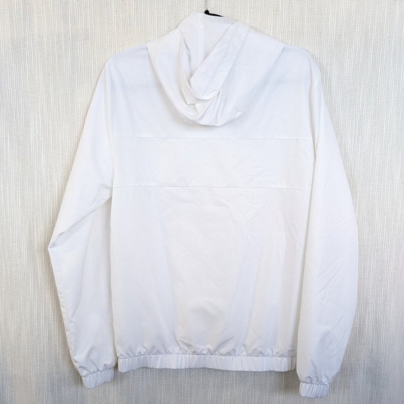 Lacoste Sport Water-Resistant Tennis Track Jacket Size S White Logo Full Zip