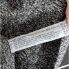 Zara Dress Womens L Gray Melange Knit Round Neck Lomg Sleeve Midi Maxi