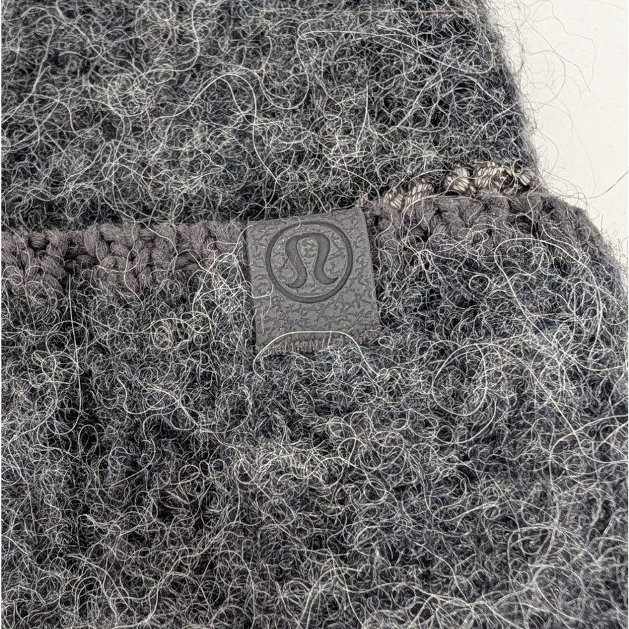 Lululemon Alpaca Wool-Blend Beanie Hat Unisex S/M Dark Gray NWT