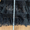 Red Valentino by Valentino Dress Womens IT 48/US 12 Black Tulle Tiered Dot Mini