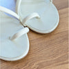 Cult Gaia White Leather Toe Loop Strappy Sandals Kitten Heel Womens EU 36 /US 6