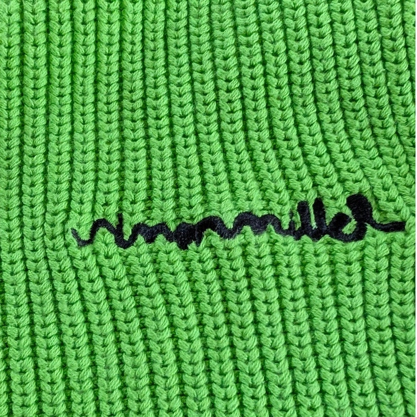Simon Miller Zen Top Womens S Happy Green Knit Cotton One Shoulder Cropped Logo
