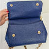 Dolce & Gabbana Leather Miss Sicily Top Handle Small Bag in Blue