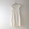 J.Crew White Linen/Cotton Ruffled Sleeve Mini Knee Length Sundress Dress, size 0