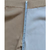 Ronny Kobo Two Tone Ribbed Knit Wide Leg Coloroblock Cream/White Pants, size S