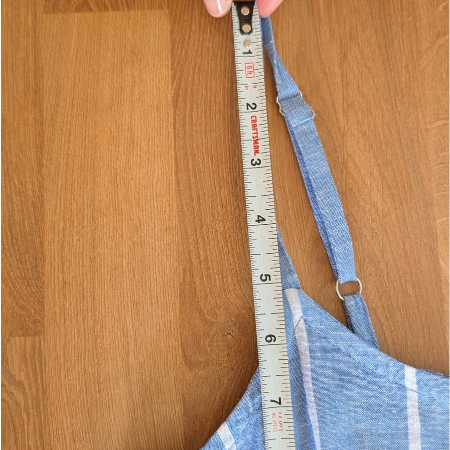 Part Two Reysa Dress Womens EU36/ S Marina Blue Linen Sleeveless Shirt Button