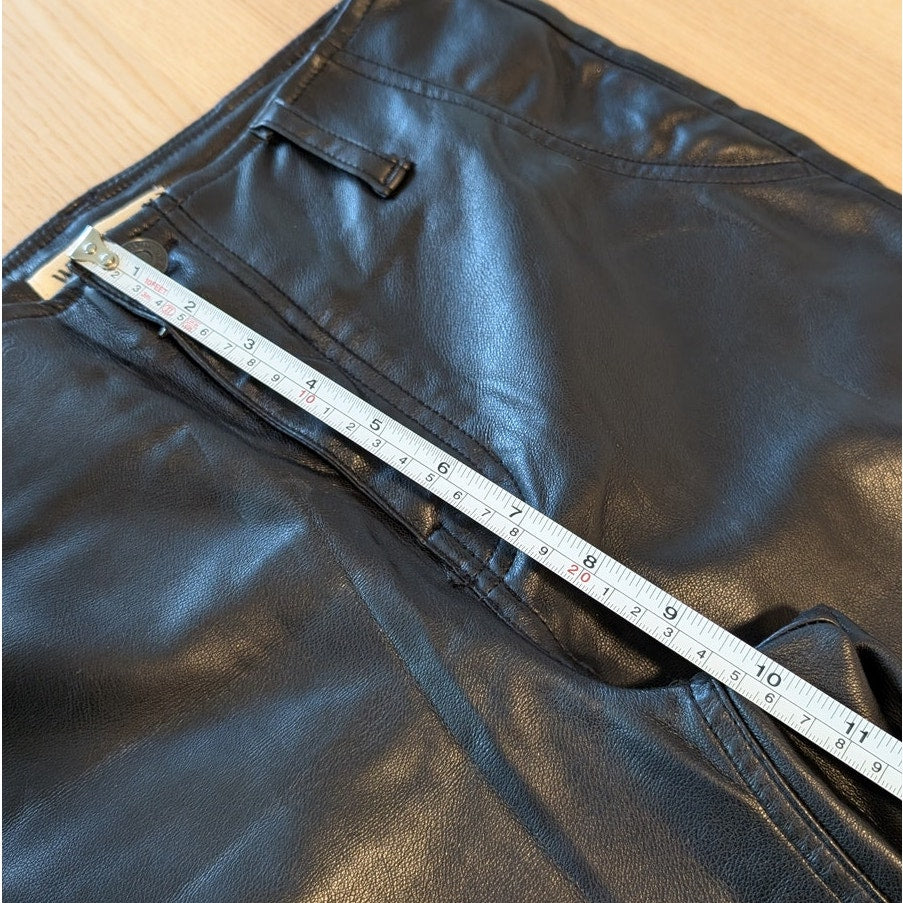 Free People We The Free Level Up Vegan Slit Slim Flare Jeans Womens 28 Black