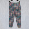 Moschino Boutique Trousers Womens 10 Wool Plaid High-rise Ankle Chino Dress Pant