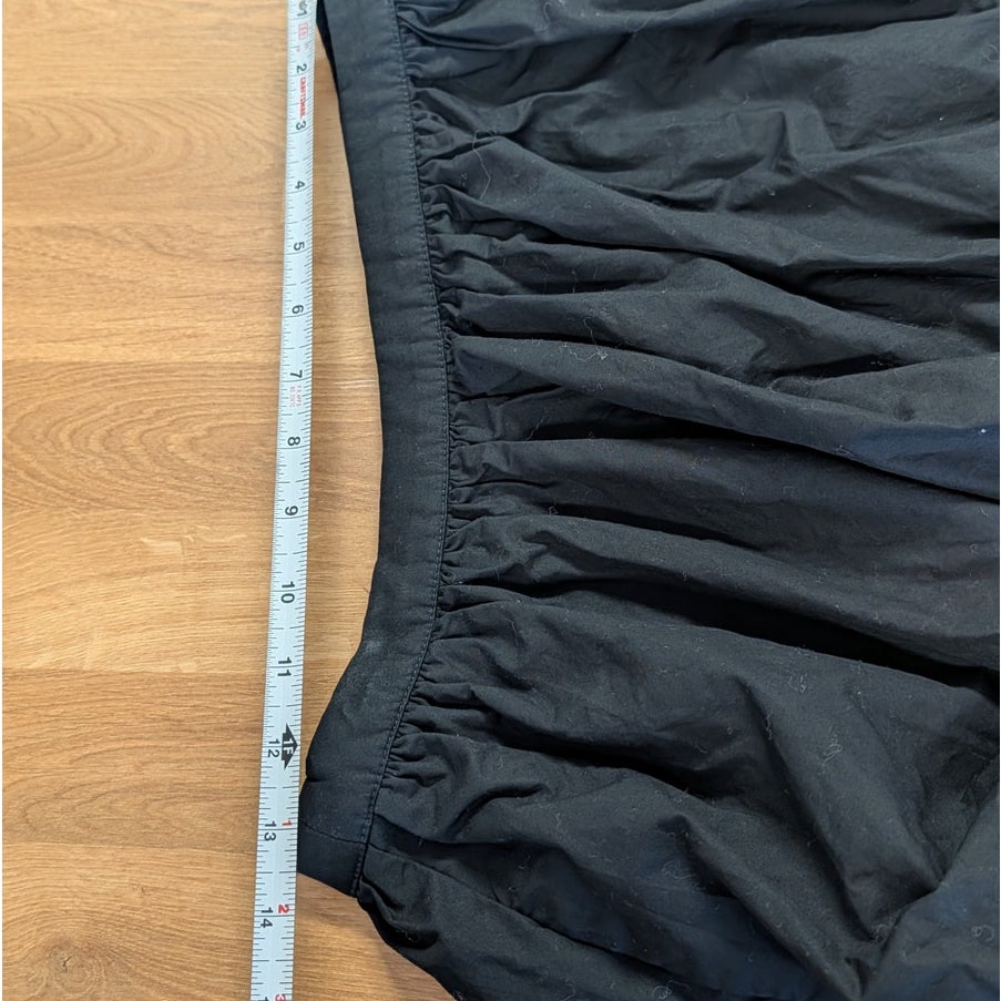 J.Crew Black Bubble-hem Skirt in Cotton Poplin Size 4 Style CA725