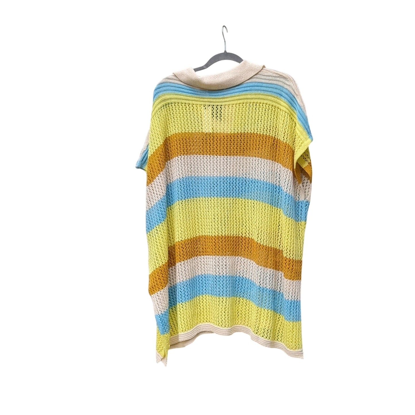 Maeve by Anthropologie knit striped polo kaftan top, one size