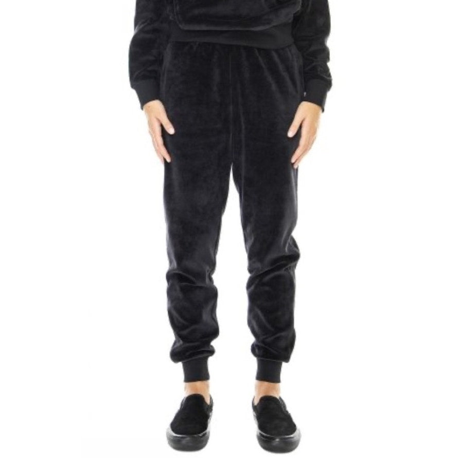 Carhartt WIP 2PC Silverton Velour Set: Sweatshirt Sweat Pants, in Black sz XS/S