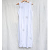 Madewell Button-Front Midi Dress in 100% Linen Womens 8 NL088 White Sleeveless