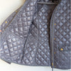 J.Crew Blue/Gray Quilted Down Filled Full Zip Puffer Lightweight Jacket, size XS
