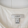 J.Crew White Linen/Cotton Ruffled Sleeve Mini Knee Length Sundress Dress, size 0