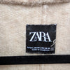 Zara Oversized Boucle Bomber Full Zip Long Sleeve Jacket, size M-L