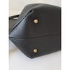 DeMellier Black Leather Satchel Tote with Gold Hardware