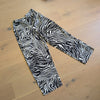 NWT Anthropologie Corey Lynn Black/White Zebra Striped Wide Leg Pants, size M