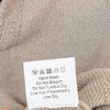 Reveriee Sweater Womens OS Beige Cotton Knit Casual Collared Long Sleeve