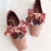 Jeffrey Campbell Embellished Flats Womens 6.5 Pink Rhinestone Velvet Bow