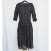 Yanina Prêt-à-porter Lace Dress Womens EU 40/US 8 Black Lace 3/4 Sleeve Midi