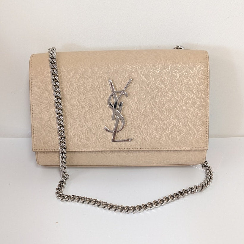 Yves Saint Laurent 'Kate' Classic Monogram Grainy Leather Crossbody Bag Womens