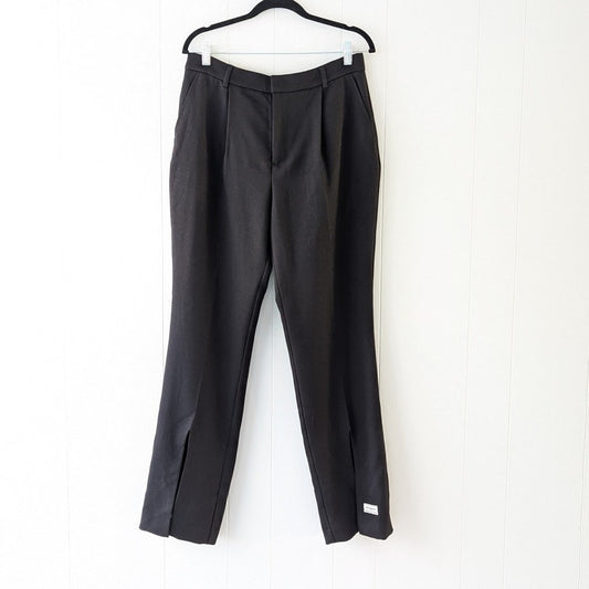 NWT The Giving Movement Black Skinny Front Split Pants , size XL