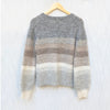 Banana Republic Vernice Ombre Alpaca Blend Striped Long Sleeve Sweater, size M