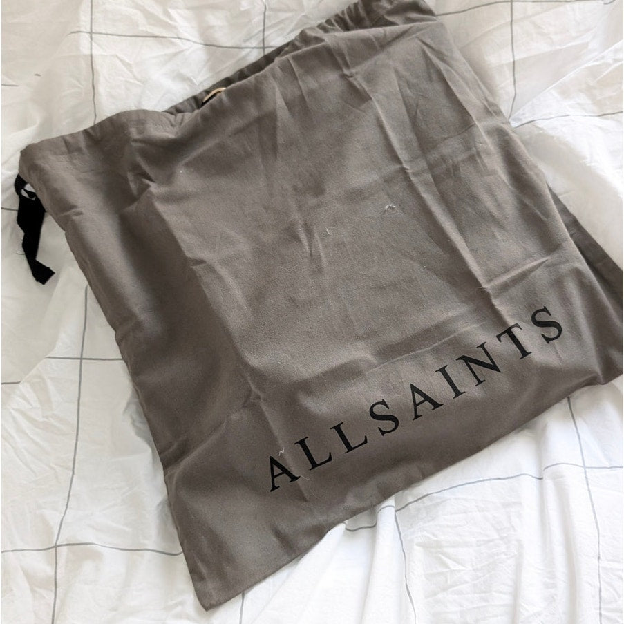 AllSaints Brown/Tan Sheringham Leather Quilted Shoulder Bag