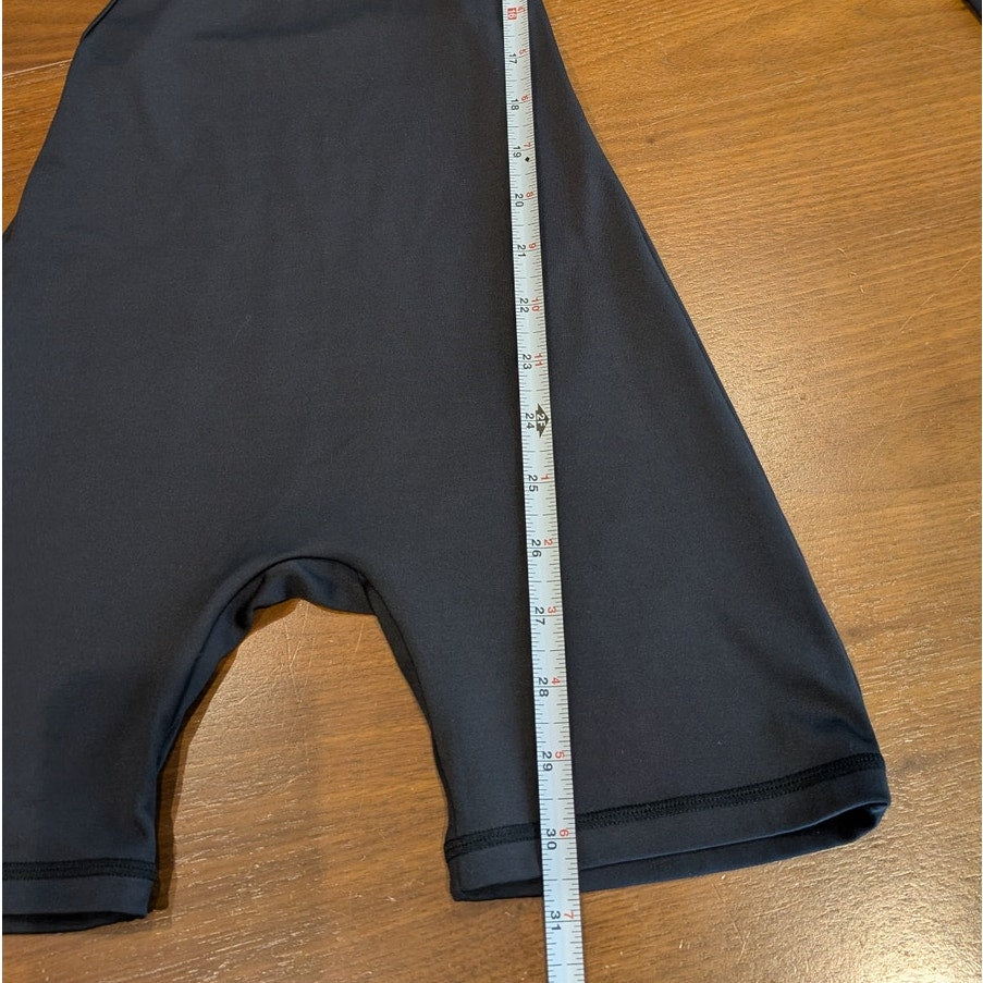 NWT Frankies Bikinis Felix Black Straight Fit Side Cutouts Bodysuit, size S
