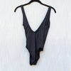 Melissa Odabash Veneto One Piece 61124110 Swimsuit Womens 4 Black V-neck NWT
