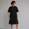 Comme des Garcons Archive Tricot 2008 Midi Dress S Black Wool Short Sleeve