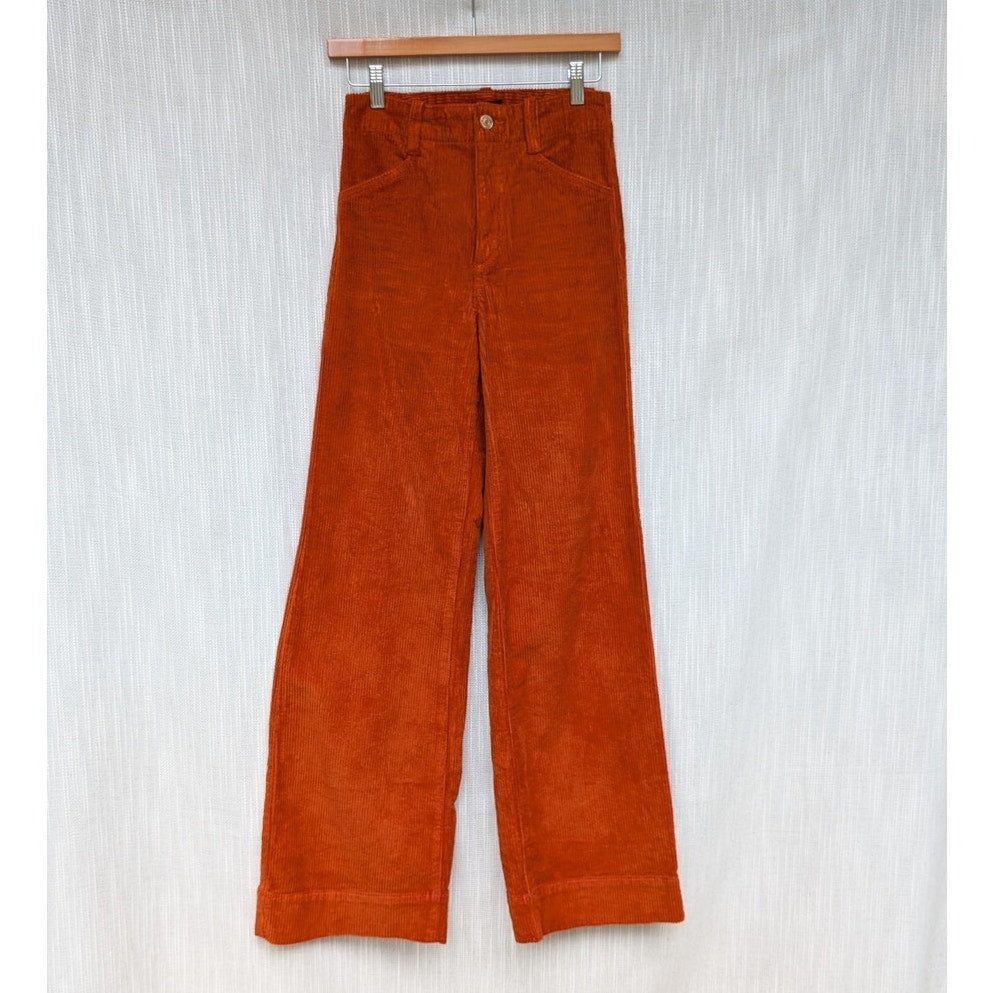 NWOT Favorite Daughter The Mischa Sedona Corduroy High-Rise Wide-Leg Pant, sz 24