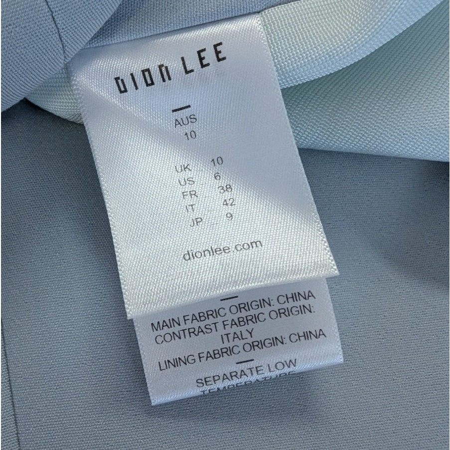 Dion Lee Corset Garter Mini Skirt Womens 6 Blue Jersey Pencil Straight NWT