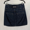 Re/done Denim Corset Mini Skirt Womens 27 Indigo Flow Cotton Button Front