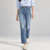 MOTHER The Tripper Flood High Rise Ankle Straight Jeans Sixth Sense 25