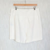 Rag & Bone Irina Ponte Shorts Womens XL White Jersey Pleated High-rise Bermuda