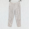Ted Baker Pants Womens 0/US 2 Beige Linen High-rise Cropped Pleated Trousers