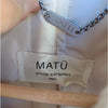 MATU Coat Womens S Beige Wool Faux Fur Teddy Long Sleeve Straight Cut Midi Long