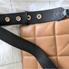 AllSaints Brown/Tan Sheringham Leather Quilted Shoulder Bag