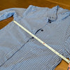 Goop G. Label Bessie Navy Cotton Check Button-Down Long Sleeve Shirt, size 0