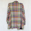 AFRM Britt Blazer Womens M Multi Rainbow Checked Long Sleeve Open Front