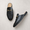 Gucci Princetown Leather Mule Loafer Slipper Womens EU 38/US 8 Black Italy Flat